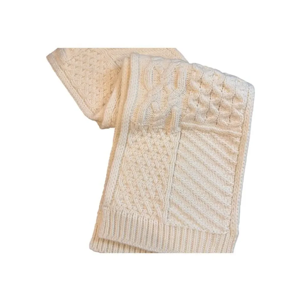 Michael Kors Cream Colored Cableknit Scarf Unisex One Size